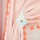 Iridescent twinkle star acrylic curtain tie back