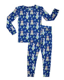 ABC Bamboo Pajama Set | Kids Alphabet Bamboo Pajamas | Blue Lounge Set | Bossier City, LA