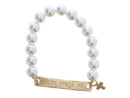 Jesus Loves Me pearl bracelet