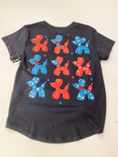 Girls Patriotic Balloon Dog Tee – Tween Red White Blue Shirt | Bossier City Boutique