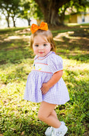 Duck, Duck, Ghost! Smocked Halloween Outfit – Custom Smocked Dress for Baby & Toddler Girls