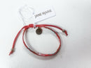 Holiday Stripe Beaded Bracelet – Red, Green & Gold Adjustable Wrap Bracelet