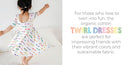 You Color My World Organic Cotton Twirl Dress | Girls Back-to-School Dress | Bossier City, LA