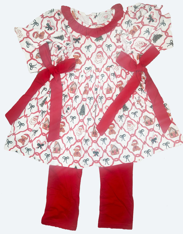 Santa and the Sweeties Legging Set