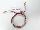 Holiday Confetti Beaded Bracelet – Red, Green & Gold Adjustable Cord Bracelet