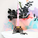 Acrylic spider web candle holder