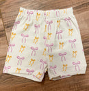 Put a Bow On It! Twirl Dress & Biker Shorts Set – Purple & Gold