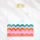 Scallop edge acrylic clipboard