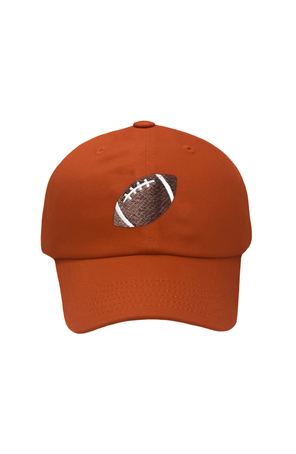 Orange Football Baseball Hat (Baby/Toddler, Youth)