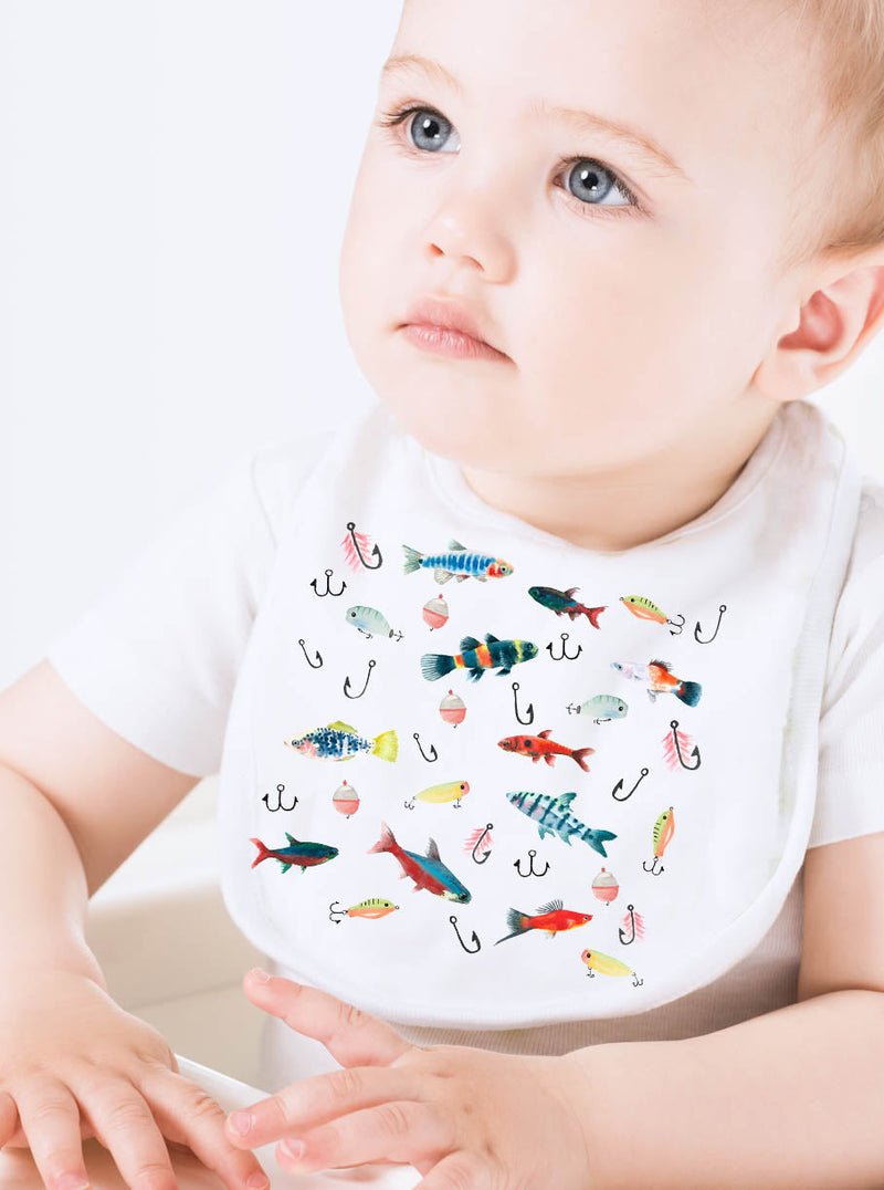 Fishing Lures Baby Bib