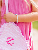 Seersucker Heart Purse