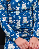 ABC Bamboo Pajama Set | Kids Alphabet Bamboo Pajamas | Blue Lounge Set | Bossier City, LA