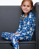 ABC Bamboo Pajama Set | Kids Alphabet Bamboo Pajamas | Blue Lounge Set | Bossier City, LA