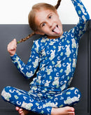ABC Bamboo Pajama Set | Kids Alphabet Bamboo Pajamas | Blue Lounge Set | Bossier City, LA