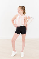 Balanced Black Active Shorty Shorts