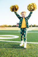 Baylor Green Bear Satin Jacket