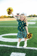 Baylor Plaid Bear Ruffle Twirl Skort
