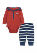Fox Stripe Bodysuit and Pants Set