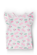 Berries & Bows S/S Ruffle Tee