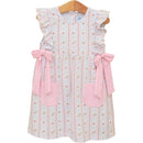 Girls Berry Sweet Pocket Dress