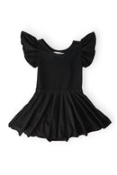 Black S/S Twirl Leotard