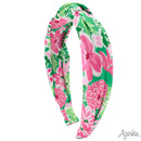 Top Knot Headband in Botanical Flowers