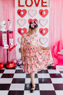 SALE Bouquet Beauty 3/4 Sleeve Pocket Twirl Dress
