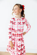 Bow La La L/S Pocket Twirl Dress