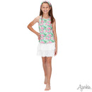 Scalloped Skort in Solid Lavender
