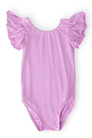 Bright Lilac S/S Flutter Sleeve Leotard