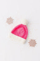 SALE Bright Pink/Coconut Cozy Pom Beanie