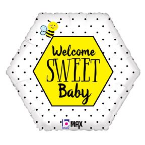 18" Welcome Baby Bumble Bee Balloon