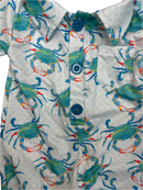 Aqua Crab Polo Romper