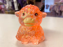 Glitter Highland Cow Squish | Slow Rise Sensory Squeeze Toy | Glitter Fidget Toy | The Prissy Pelican Boutique | Bossier City, LA