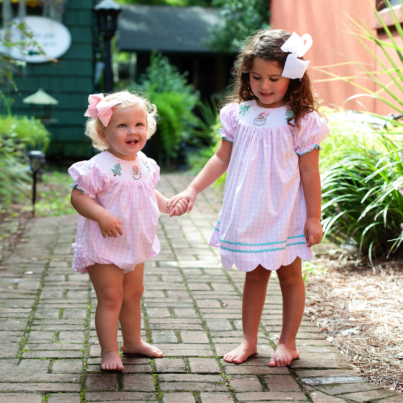 smocked christmas dress sale Olympe Green Long Sleeve Smocked Dress