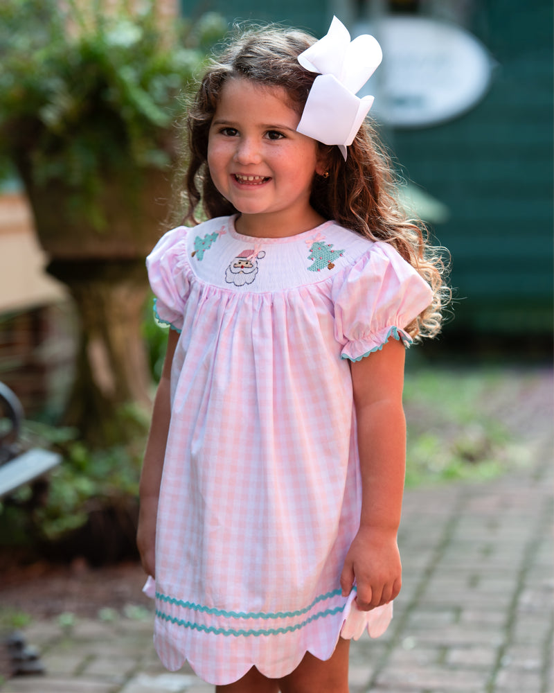 Smocked Christmas Dress Smocked Christmas Dress