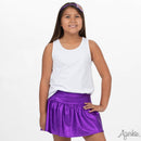 Purple Shimmer Gathered Skort