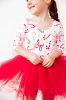 Candy Cane Lane 3/4 Tutu Leotard