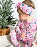 Carol Ruffled Zippered Footie