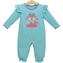Carousel Long Sleeve Baby Girl Romper