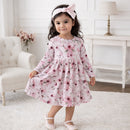 Watercolor Floral Girls Dress - Soft Bamboo Jersey