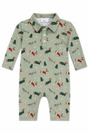 Dachshund Through the Snow L/S Polo One-Piece
