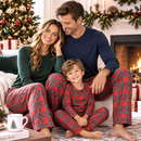 Christmas Tartan Plaid Family Matching Bamboo Pajamas