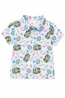 Boys Fishing Snacks S/S Polo