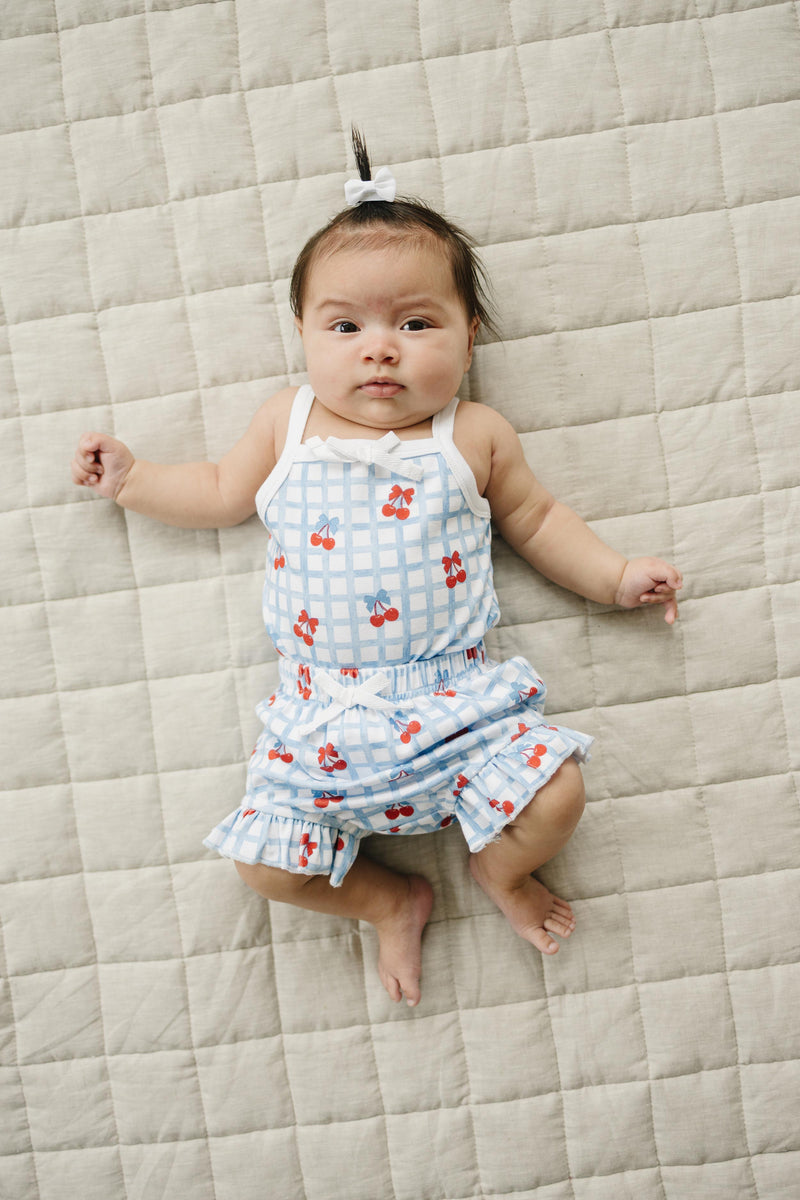 Shorts Set | Gingham Cherry