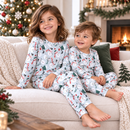 Christmas Snowmen Kids Bamboo Pajama Set
