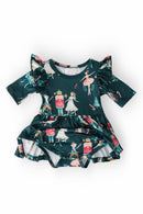 Christmas Ballet Twirl Flutter Bodysuit