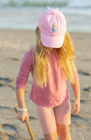 Pink Mermaid Bow Baseball Hat (Baby/Toddler, Youth)
