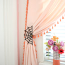 Spider web acrylic curtain tie back