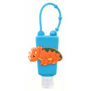 Dinosaur Hand Sanitizer Holder Keychain | Refillable Silicone Backpack Clip | Bossier City, LA
